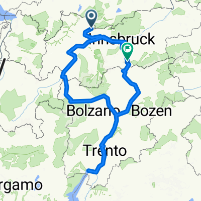 Ehrwald - Völs + Völs - Gries am Brenner