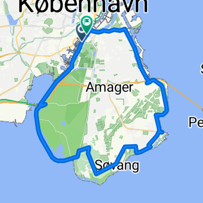 Islands Brygge, København S to Egilsgade, København S