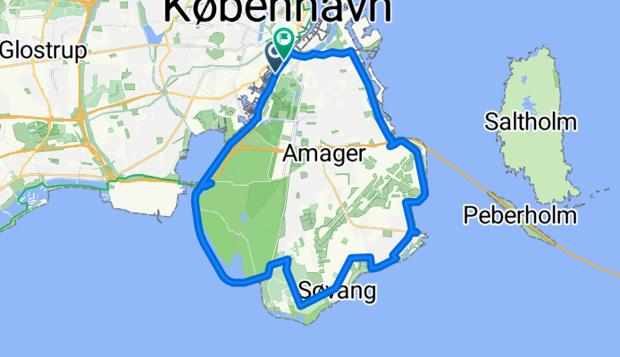 Islands Brygge, København S to Egilsgade, København S