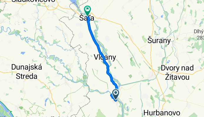 From Kolárovo to Šaľa