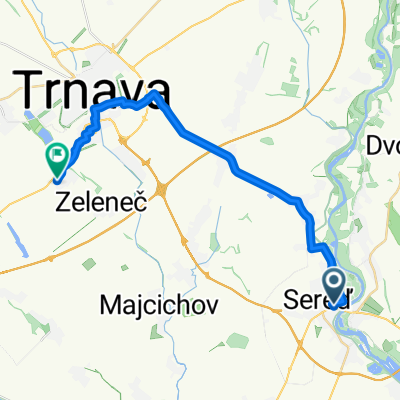 From Sereď to Hrnčiarovce nad Parnou