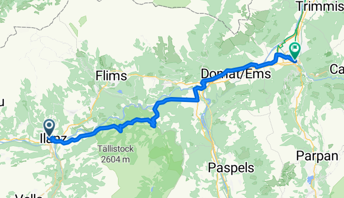Klosterweg, Ilanz to Kupfergasse, Chur