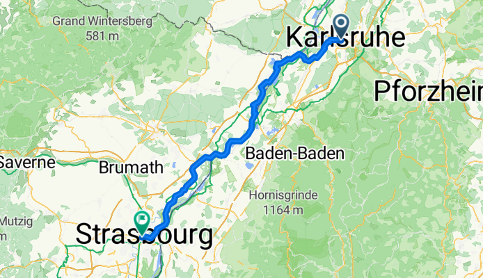 Hirschstraße nach Quai de Paris