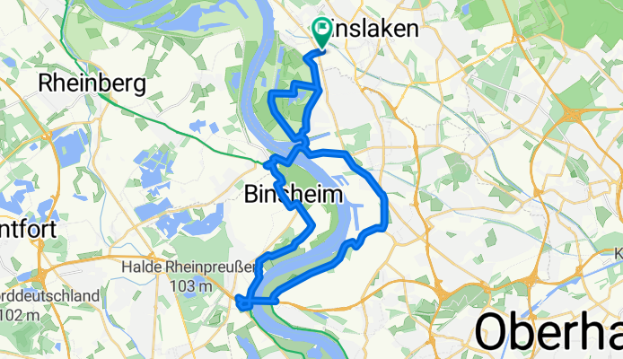 Route in Dinslaken