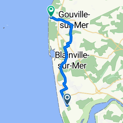 De Allée des Saules à Rue de la Mer
