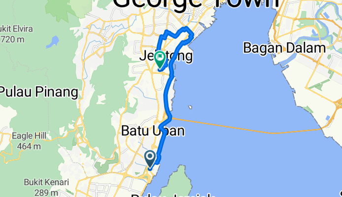 Persiaran Bayan Indah, Bayan Lepas to Thomas Road, Jelutong