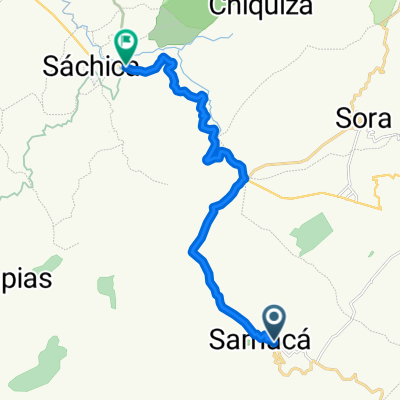 De Carrera 1ª D # 1-58 a Sachica - Sutamarchan