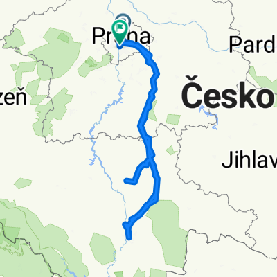 Wilsonova 300/8 do Na Zlíchově, Bechyně 27.7.2025
