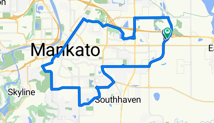 Adams St, Mankato to Adams St, Mankato