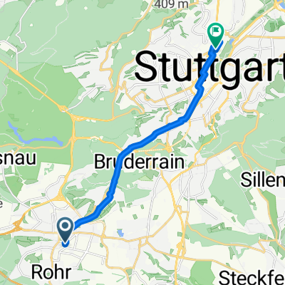 Route in Stuttgart