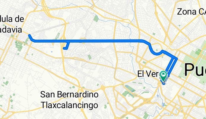 Privada de la 23 Sur, Puebla de Zaragoza a Plazuela Abrevadero, Puebla de Zaragoza