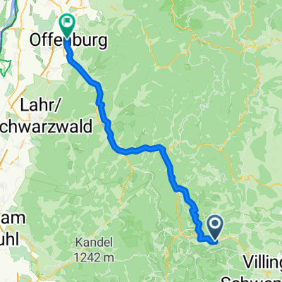 Von Sankt Georgen im Schwarzwald bis Offenburg