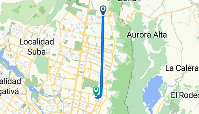 De Avenida Carrera # 189A-78 a Carrera 11d 123-47