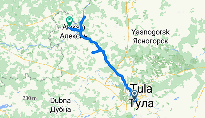 Тула - Ленинский - Спас-конино - Алексин - Бунырево - Дом