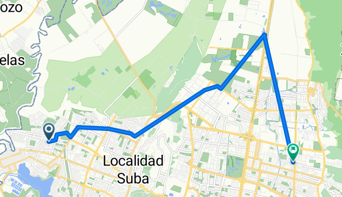 De Calle 138C-22 a Avenida Carrera # 164-51