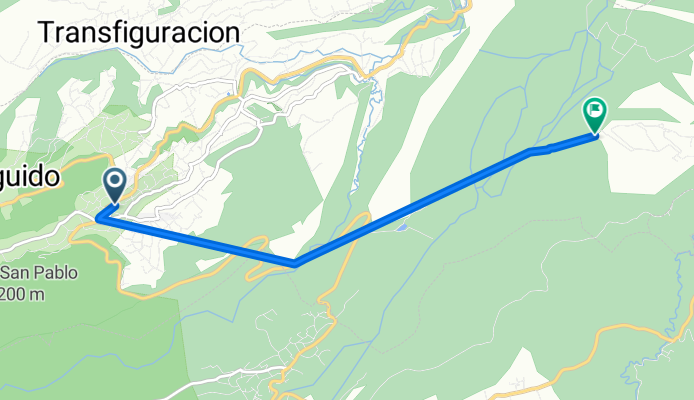 De Carretera Monte Alto a Vía Sin Nombre