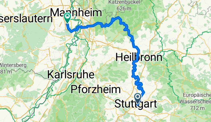 Uhlbergstraße nach Große Erde