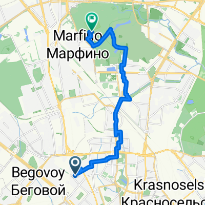 Новолесная улица, Moscow to Ostankinsky District, Moscow
