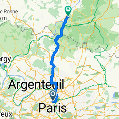 Day 1 - Paris to Chantilly (camping at Saint-Leu- d'Esserent)