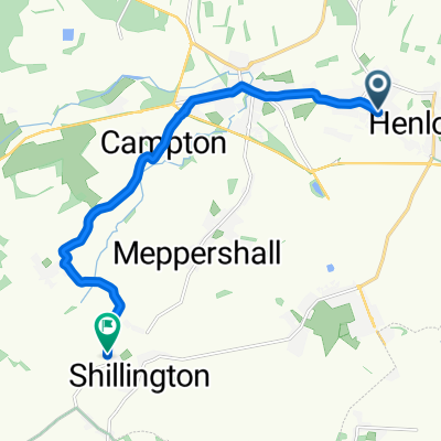 Broad Street, Shefford to Greenfields, Hitchin