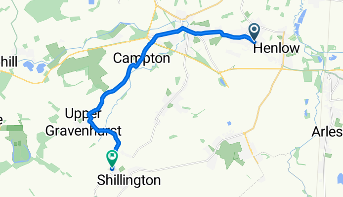 Broad Street, Shefford to Greenfields, Hitchin