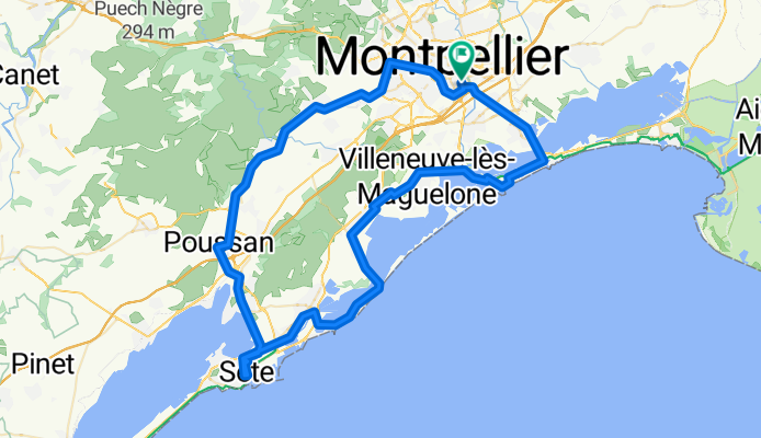 eBike Boucle Montpellier Sète