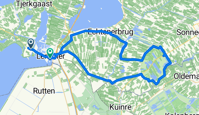 Route in Lemmer