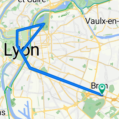 Lyon Cycling Route
