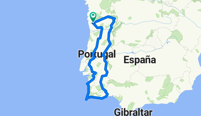 Route in Braga