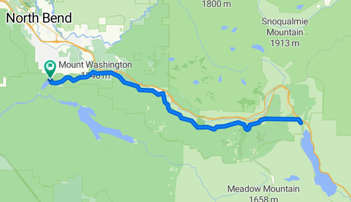 Rattlesnake Lake to Hyak with Matt; return