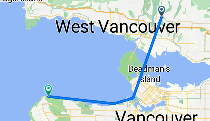 Route to Vancouver