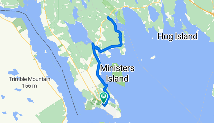 Route to Saint Andrews By-the-Sea