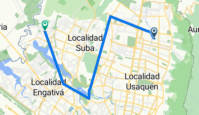 De Calle # 13C-11 a Carrera 142f-72