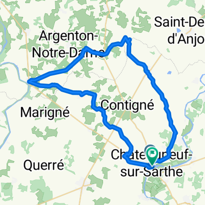 Route in Les Hauts-d'Anjou