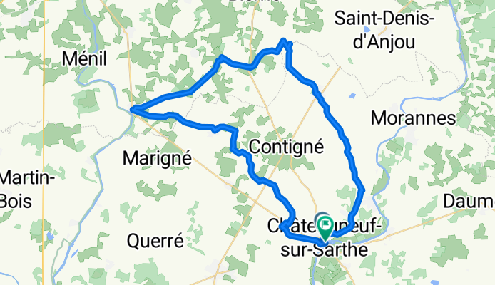 Route in Les Hauts-d'Anjou