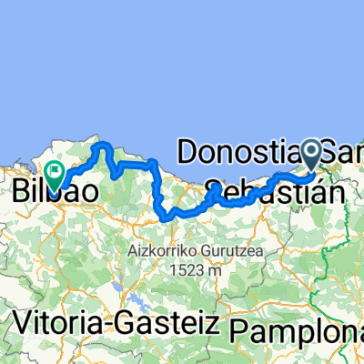 Jaizubia Hiribidea, Irun to Alameda de Recalde, Bilbao