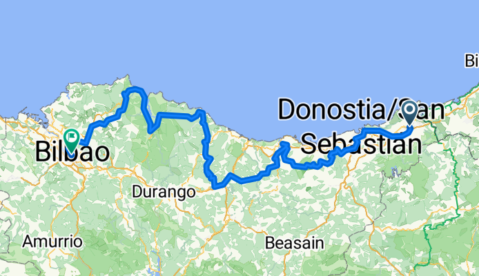 Jaizubia Hiribidea, Irun to Alameda de Recalde, Bilbao
