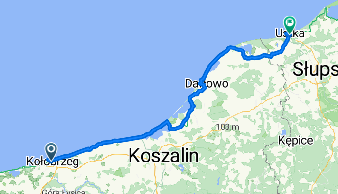 From Kolobrzeg to Ustka