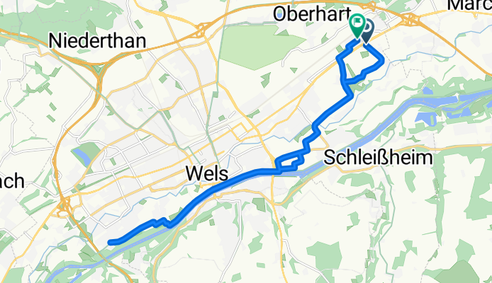 Saarstraße, Wels nach Saarstraße, Wels