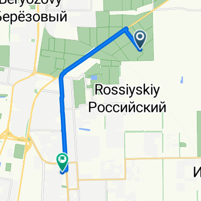 От улица Тимирязева, Южный до улица Российская 267, Краснодар
