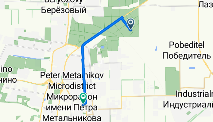 От улица Тимирязева, Южный до улица Российская 267, Краснодар