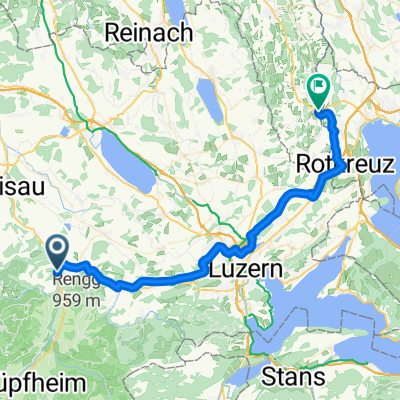 Tagestour kleine Emme - Reuss Wohlen bis Sins