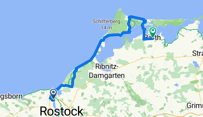 Schmarl Dorf 17D nach Am Osthafen