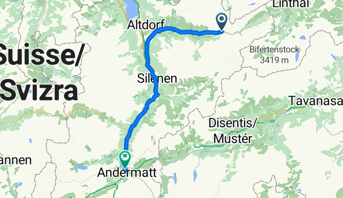 Bürglen UR - Andermatt