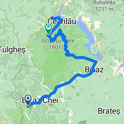 From Bicaz-Chei to Ceahlău