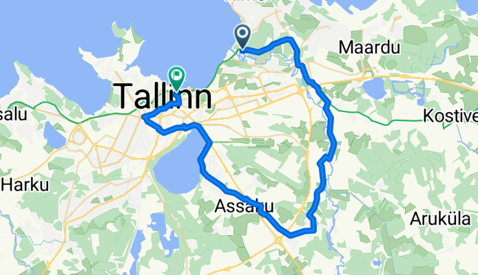 Route to Uus-Sadama, Tallinn