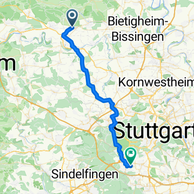 Von Vaihingen an der Enz bis Stuttgart