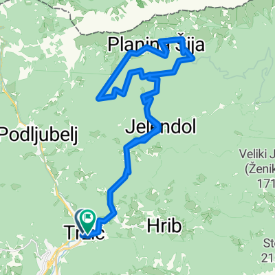 Planina Šija in Kofce čez Dolžanovo sotesko