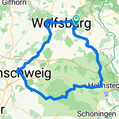 Route in Wolfsburg