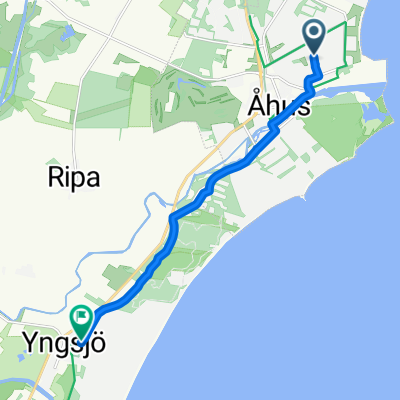 Talgoxevägen, Åhus to Saltsjöbadsvägen, Yngsjö